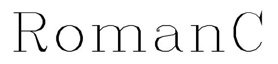 шрифт RomanC, бесплатный шрифт RomanC, предварительный просмотр шрифта RomanC