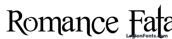 Romance Fatal Serif Std font, free Romance Fatal Serif Std font, preview Romance Fatal Serif Std font