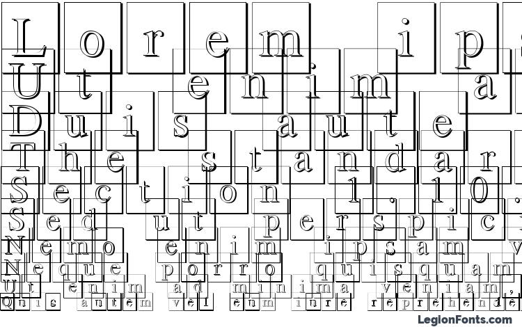 specimens Romand 3D DB font, sample Romand 3D DB font, an example of writing Romand 3D DB font, review Romand 3D DB font, preview Romand 3D DB font, Romand 3D DB font