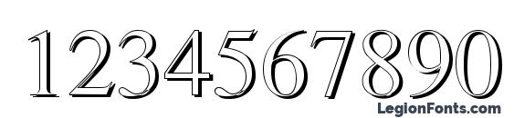 Romand Shadow DB Font, Number Fonts