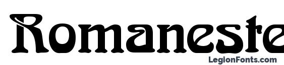 Romaneste Regular font, free Romaneste Regular font, preview Romaneste Regular font