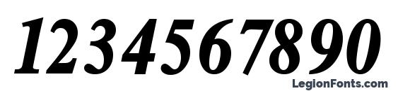 RomanLH Bold Italic Font, Number Fonts