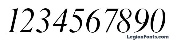 RomanLH Italic Font, Number Fonts