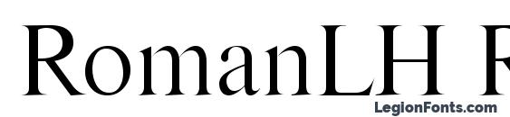 шрифт RomanLH Regular, бесплатный шрифт RomanLH Regular, предварительный просмотр шрифта RomanLH Regular
