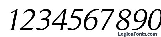 Romanserif oblique Font, Number Fonts