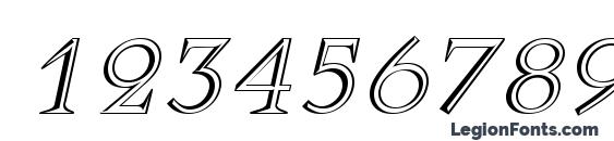 RomanStonecut Italic Font, Number Fonts