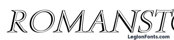 шрифт RomanStonecut Italic, бесплатный шрифт RomanStonecut Italic, предварительный просмотр шрифта RomanStonecut Italic