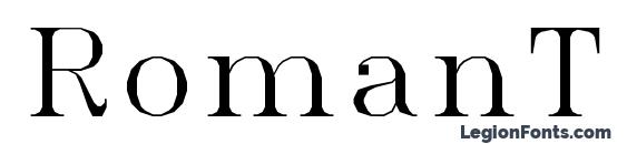 шрифт RomanT, бесплатный шрифт RomanT, предварительный просмотр шрифта RomanT
