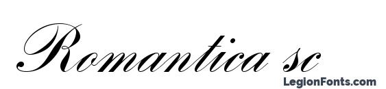 шрифт Romantica sc, бесплатный шрифт Romantica sc, предварительный просмотр шрифта Romantica sc