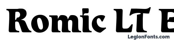Romic LT Extra Bold Font