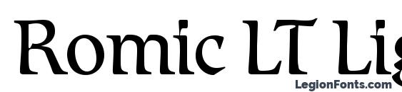 Romic LT Light font, free Romic LT Light font, preview Romic LT Light font