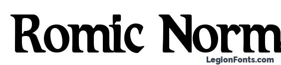 Romic Normal font, free Romic Normal font, preview Romic Normal font