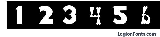 ROMNEY Regular Font, Number Fonts