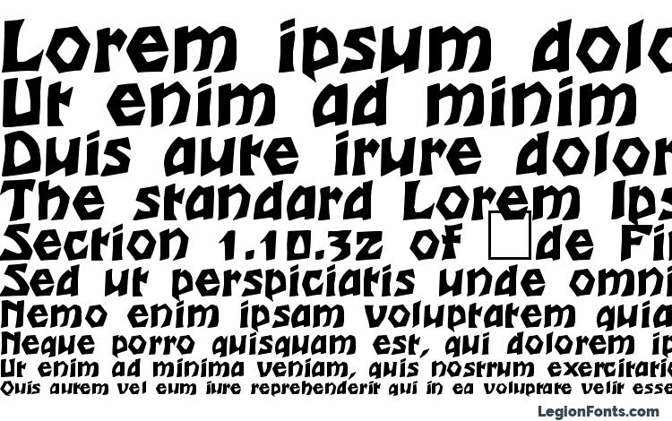 specimens RomulanEagle font, sample RomulanEagle font, an example of writing RomulanEagle font, review RomulanEagle font, preview RomulanEagle font, RomulanEagle font