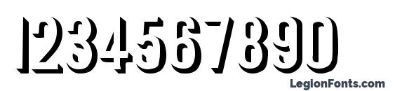 RONALD Regular Font, Number Fonts