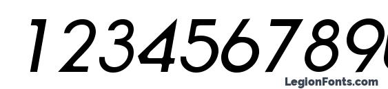 Ronda Italic Font, Number Fonts