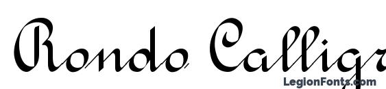 Шрифт Rondo Calligraphic