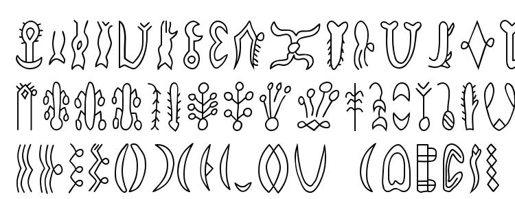 glyphs Rongorongod font, сharacters Rongorongod font, symbols Rongorongod font, character map Rongorongod font, preview Rongorongod font, abc Rongorongod font, Rongorongod font