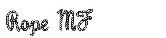 Rope MF font, free Rope MF font, preview Rope MF font