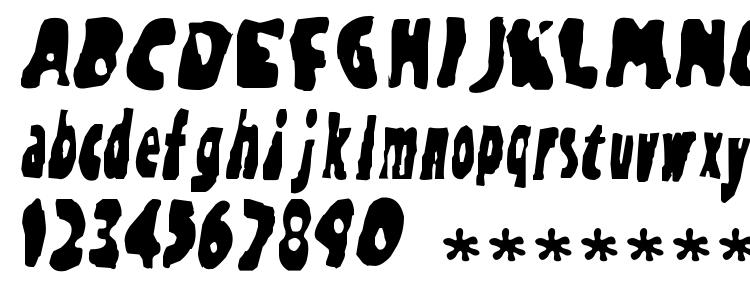 глифы шрифта Rorsach, символы шрифта Rorsach, символьная карта шрифта Rorsach, предварительный просмотр шрифта Rorsach, алфавит шрифта Rorsach, шрифт Rorsach