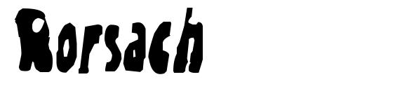 шрифт Rorsach, бесплатный шрифт Rorsach, предварительный просмотр шрифта Rorsach