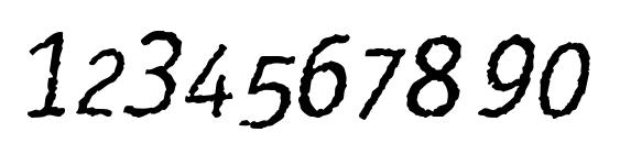 Rosango Italic Font, Number Fonts