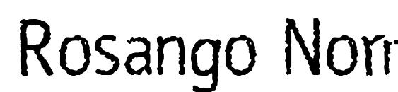 Rosango Normal font, free Rosango Normal font, preview Rosango Normal font