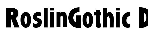 RoslinGothic DG Bold Font