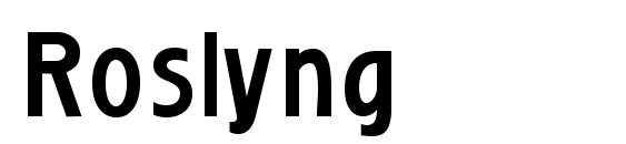 Roslyng font, free Roslyng font, preview Roslyng font