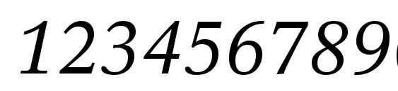 Rotation LT Italic Font, Number Fonts