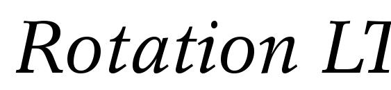Rotation LT Italic font, free Rotation LT Italic font, preview Rotation LT Italic font