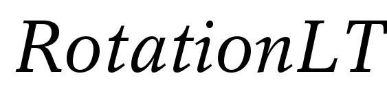 RotationLTStd Italic Font