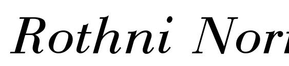 Rothni Normal Italic Font