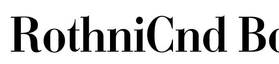 RothniCnd Bold font, free RothniCnd Bold font, preview RothniCnd Bold font
