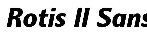 Rotis II Sans Pro Black Italic Font