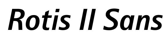Rotis II Sans Pro Bold Italic Font