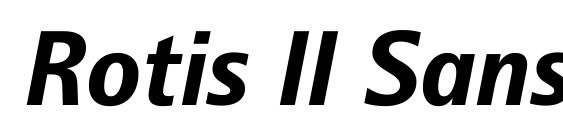Rotis II Sans Pro Extra Bold Italic Font