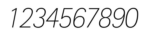 Rotis II Sans Pro Extra Light Italic Font, Number Fonts