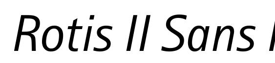 Rotis II Sans Pro Italic Font