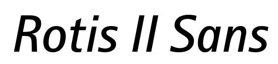 Rotis II Sans Pro Semi Bold Italic Font