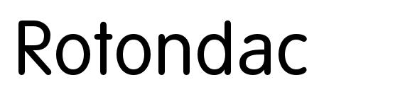 Rotondac font, free Rotondac font, preview Rotondac font