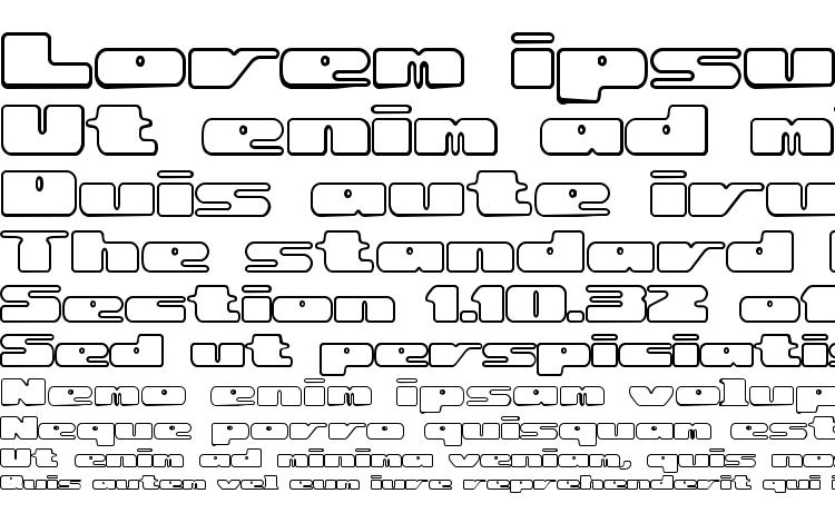 specimens Rotund Outline (BRK) font, sample Rotund Outline (BRK) font, an example of writing Rotund Outline (BRK) font, review Rotund Outline (BRK) font, preview Rotund Outline (BRK) font, Rotund Outline (BRK) font