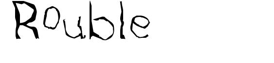 шрифт Rouble, бесплатный шрифт Rouble, предварительный просмотр шрифта Rouble