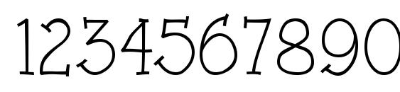 Rough LT Regular Font, Number Fonts