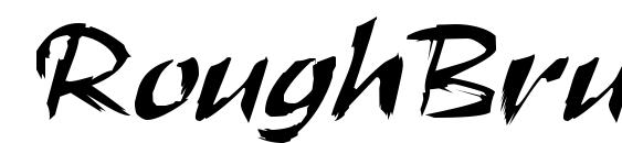 шрифт RoughBrush, бесплатный шрифт RoughBrush, предварительный просмотр шрифта RoughBrush