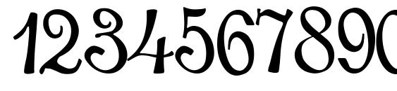 Round Script Italic Font, Number Fonts