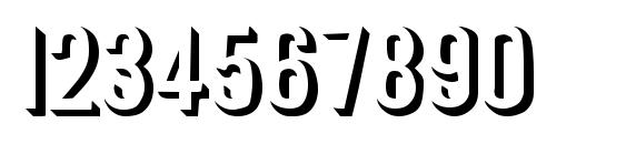 RoundedRelief Regular Font, Number Fonts