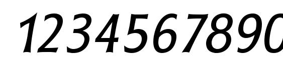 Roundest Italic Font, Number Fonts
