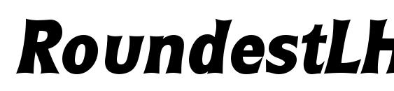 RoundestLH Bold Italic font, free RoundestLH Bold Italic font, preview RoundestLH Bold Italic font