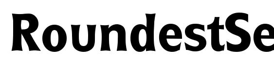 RoundestSerial Bold Font